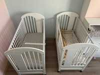 Два комплекта бебешки легла с матраци Magniflex, подходящи за близнаци