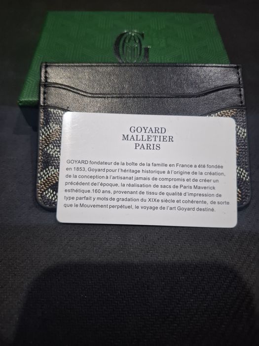 Portofel de carduri Goyard negru