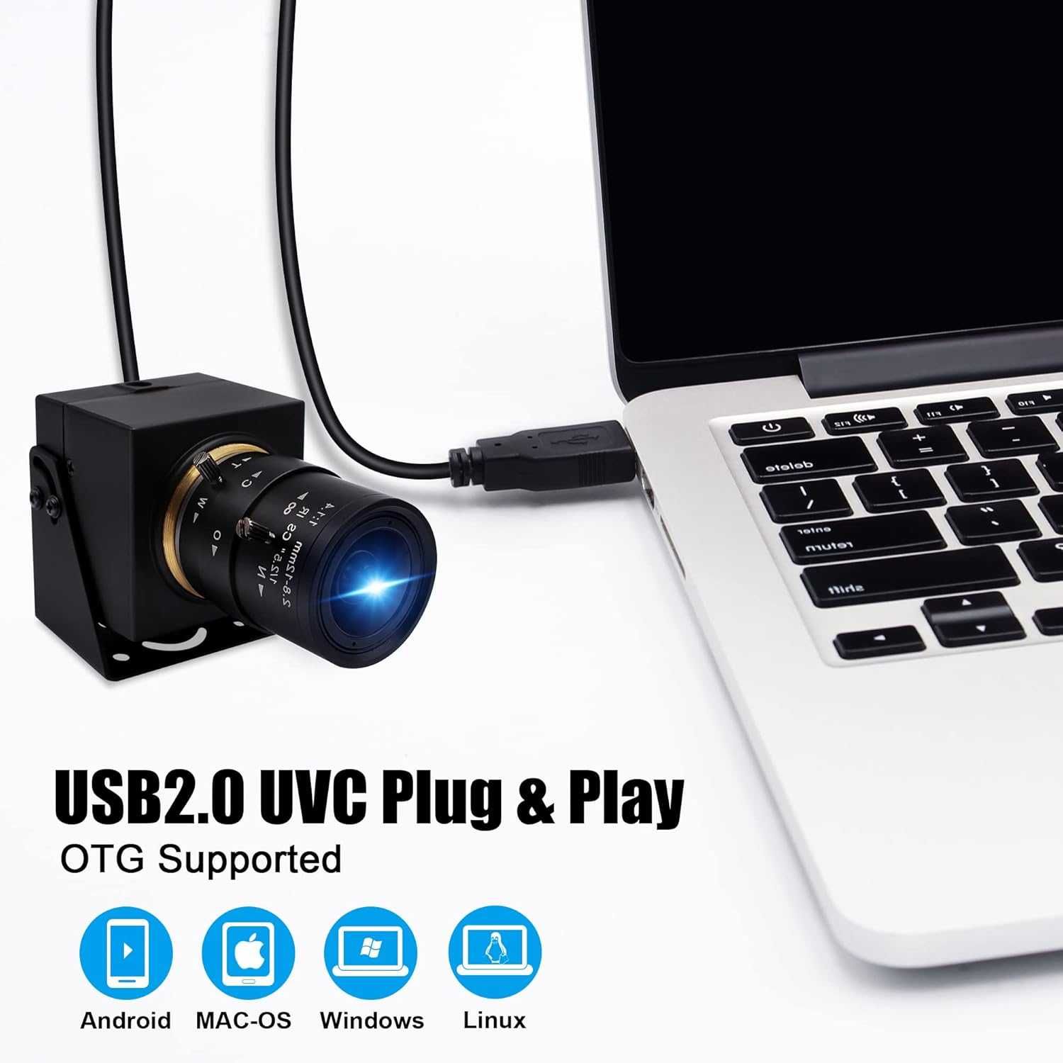 Svpro 4K USB камера HD Уеб с ръчен фокус с 2,8-12 mm променлив обектив