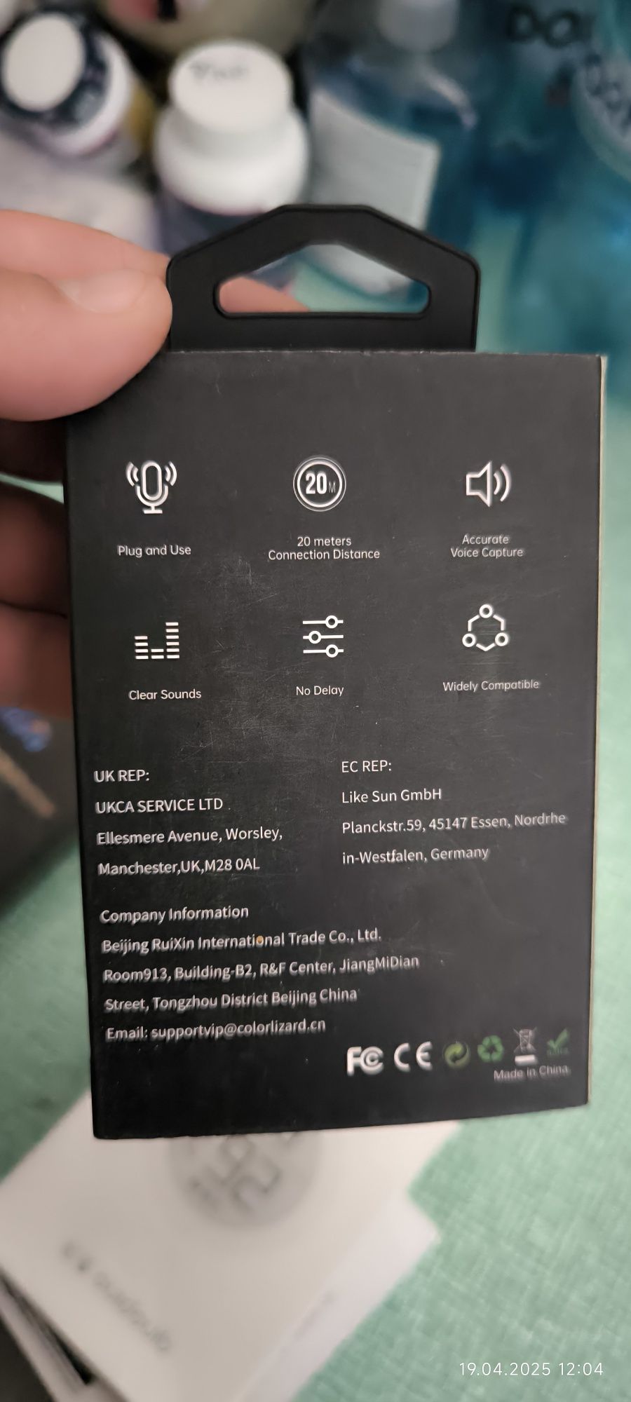Vând microfon wireless lavaliera,vlogging