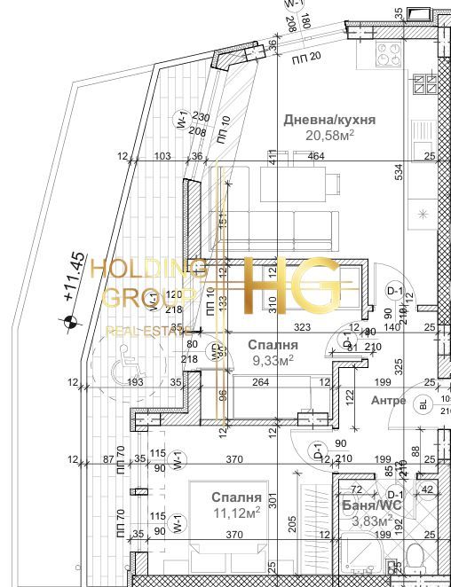 3-стаен в Варна-Изгрев площ 89 цена 144520