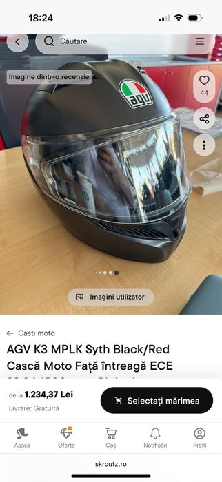 Geaca moto Alpin star Bogota pro6xl cu protectie spate si casca AGV K3