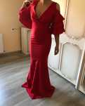 Rochie rosie tip sirena