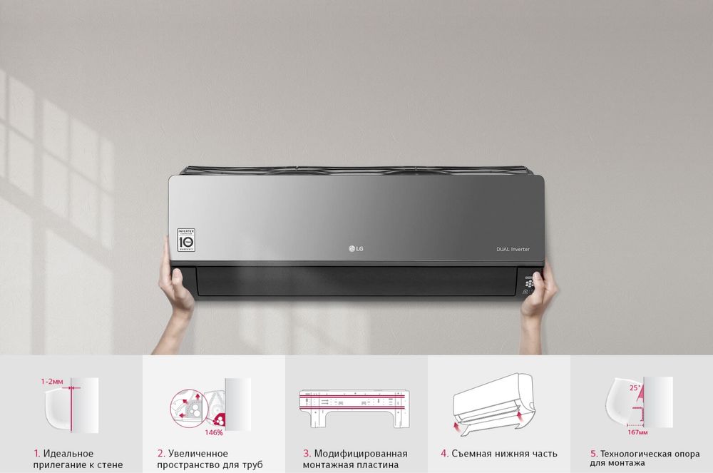 Кондиционер LG DUAL INVERTER охлаждение быстрее на 40%, ДОСТАВКА ЕСТЬ