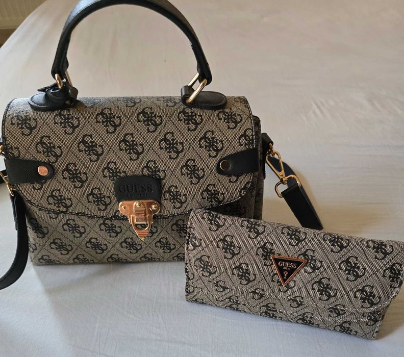 Комплект дамска чанта и портмоне Guess