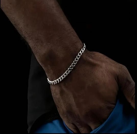 Vand lant+bratara din otel inoxidabil