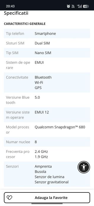 Telefon Huawei nova 9SE