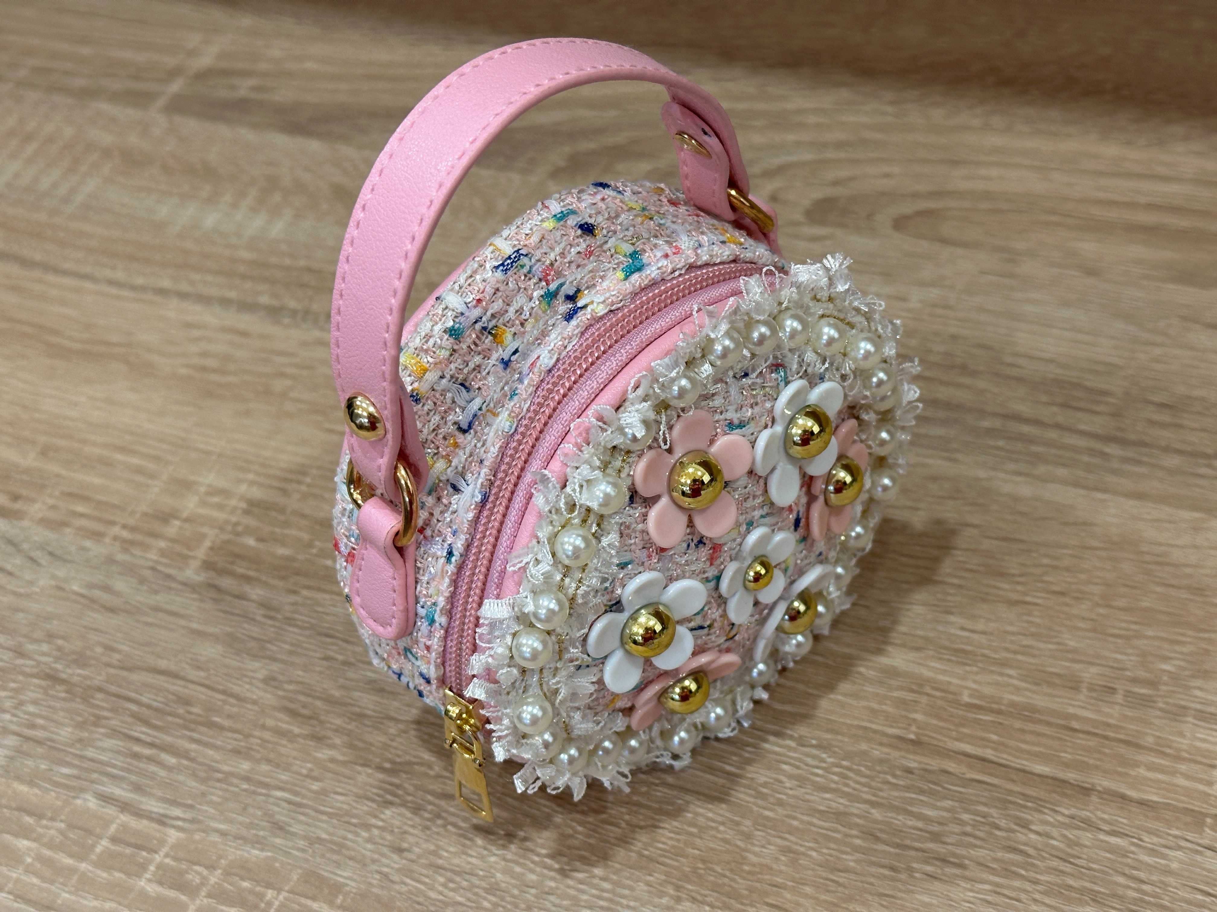 Детска чанта с цветя Rose, вдъхновена от Petite Fleur