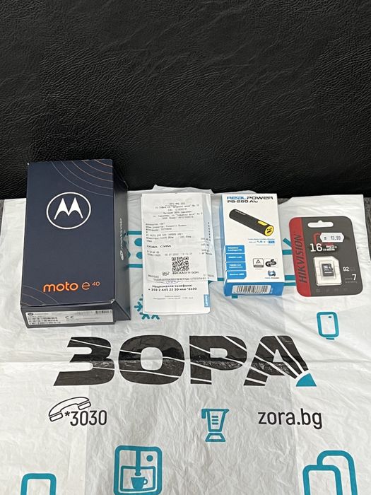 КАТО НОВ 64GB Motorola G40 5G ZORA Гаранция до 2024 г. Сив / Grey