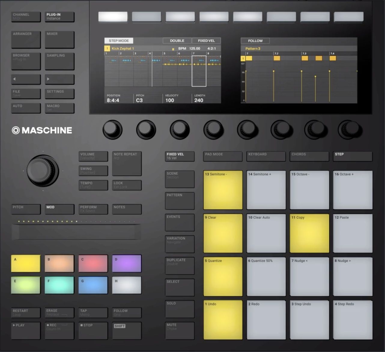 NI Maschine mk3 midi-контроллер со встроенным аудио интерфейсом