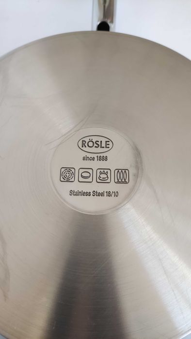 Марков немски масивен тиган от неръждаема стомана+индукция