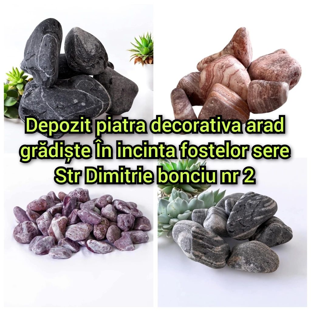 Depozit Piatra decorativa ornamentală thasoss colorată sau alb pur