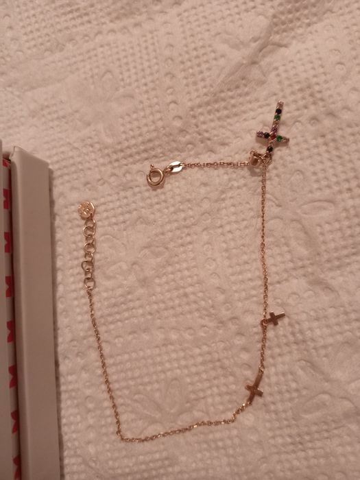 Vând aur 14 k brățară și pandativ