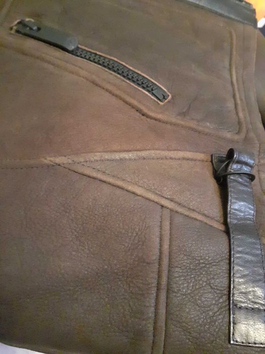 Geaca din piele imblanita barbati