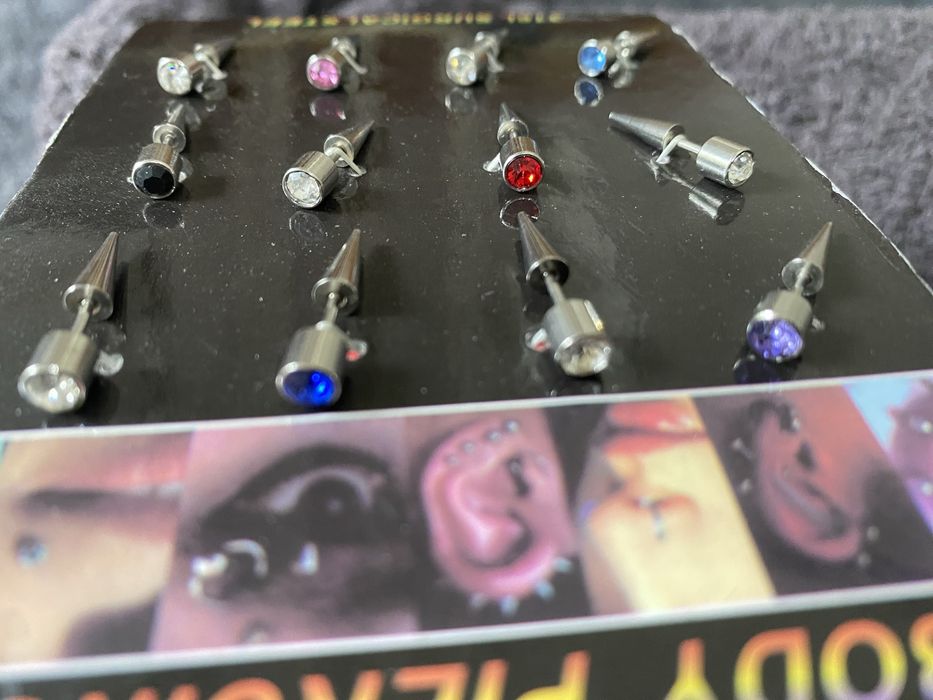Body Piercing set 12 buc otel chirugical L316