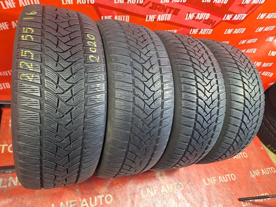 Anvelope de IARNA - 225/55/16 - DUNLOP 5 - 7 MM - DOT 2020 !