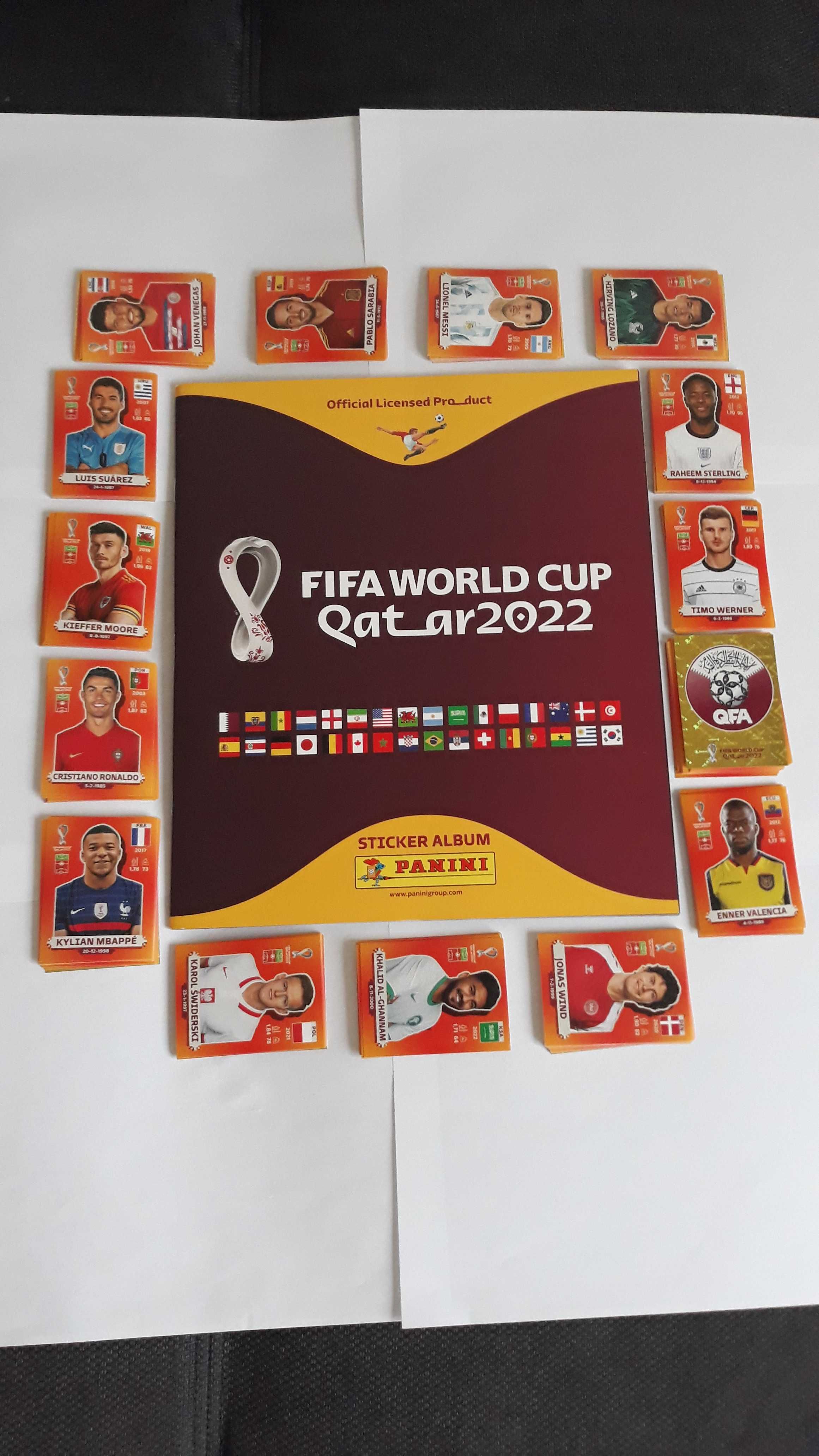 set complet panini wc 2022 Qatar + album gol)