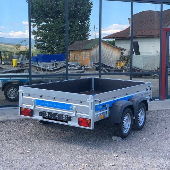 Remorca Noua 750 kg 2 Axe Faro Solidus 263x150cm carte RAR Numere Prov