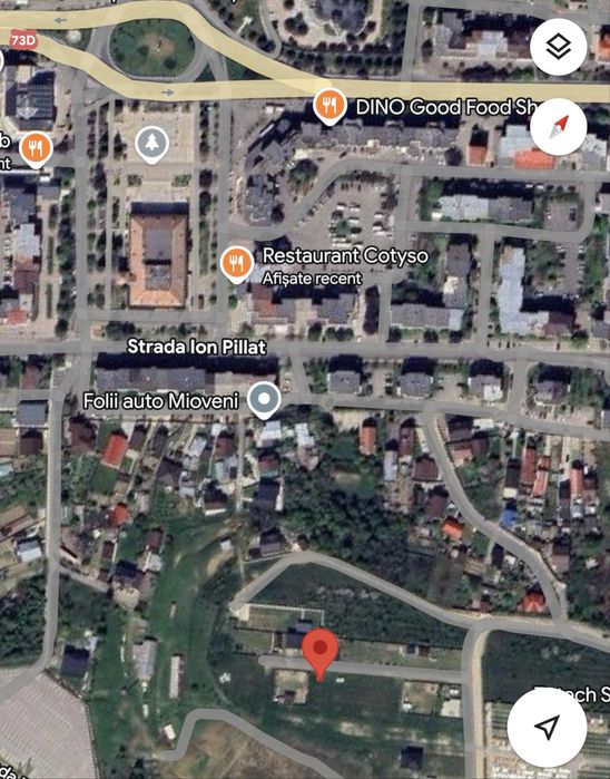 Teren Mioveni Centru 450 mp intravilan privat