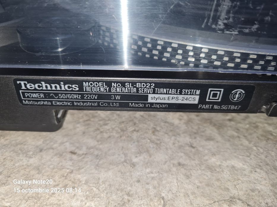 Pikup technics sl bd 22 și tuner technics st g460