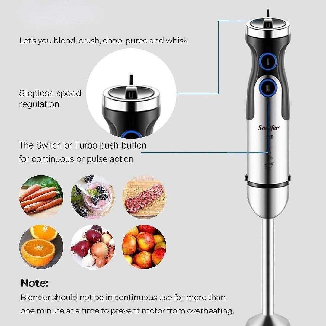 5в1 sonifer 8091 Ручной блендер pogrujnoy Blender Blendir Blendr