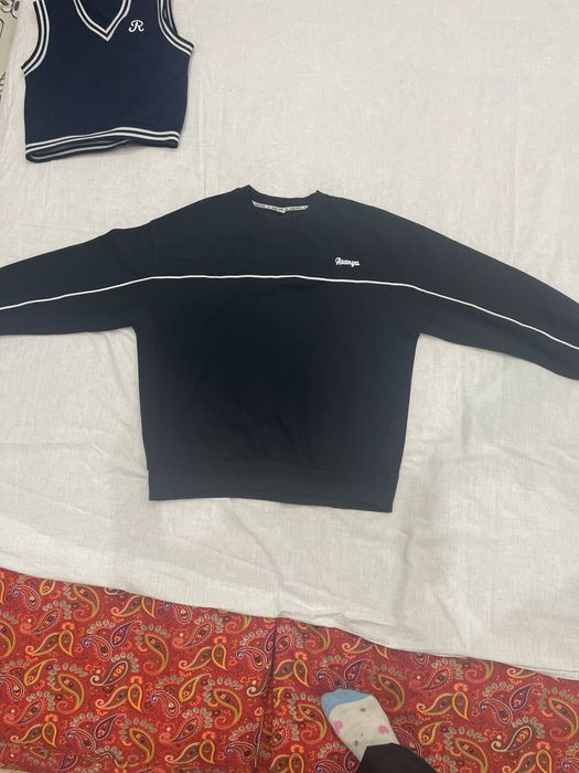 Толстовка черная мужские  свободные/оверсайз