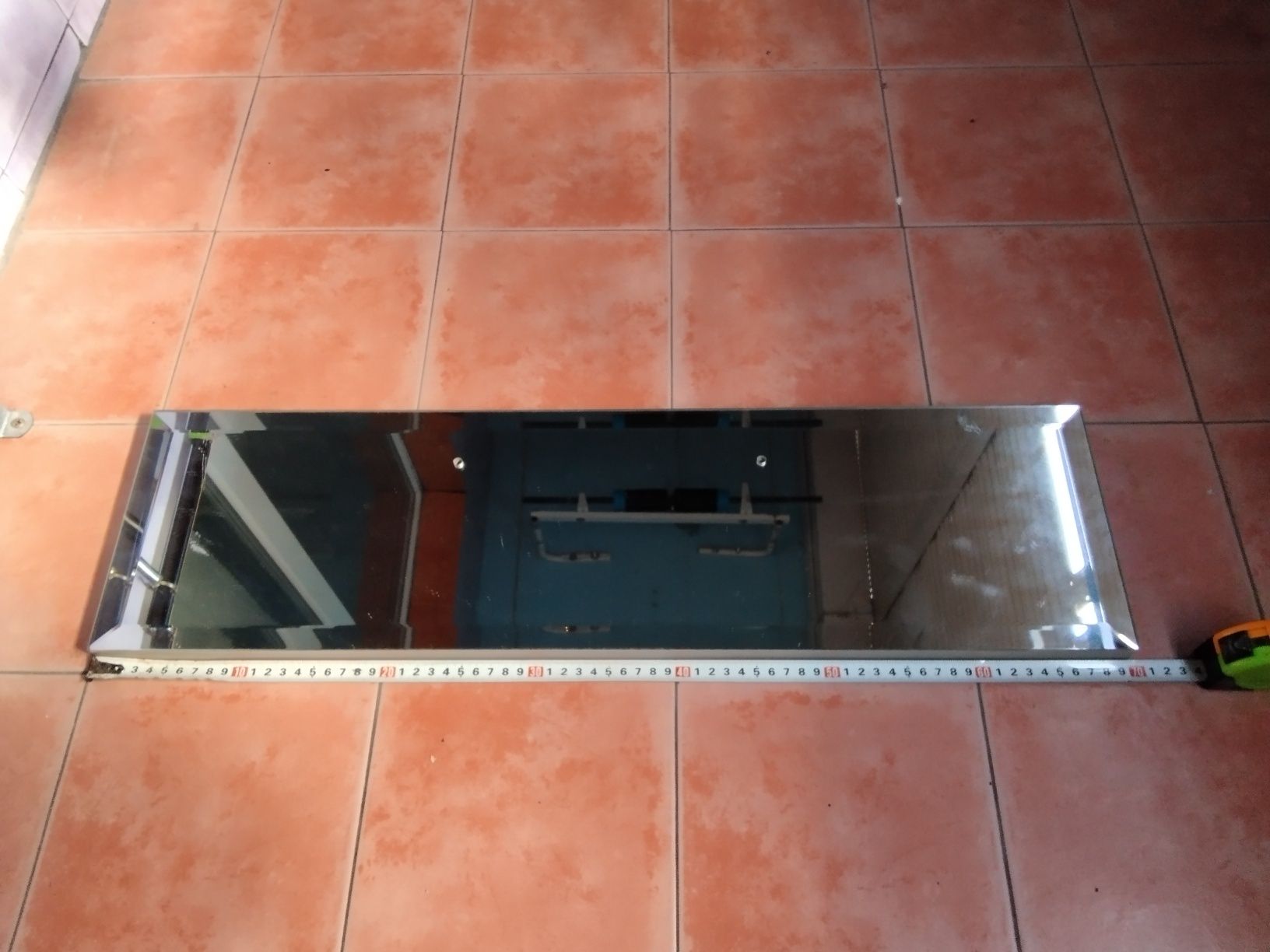 Оригинално голямо кристално чешко огледало за баня или кухня