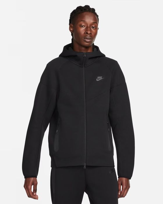 Толстовка Nike Sportswear Teach Fleece Windrunner Full-Zip Black