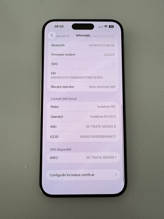 iPhone 15 pro Max blue titanium