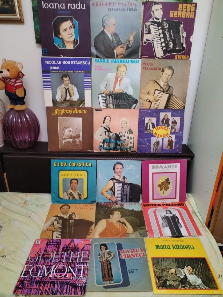 Discuri vinil muzică și piese de teatru