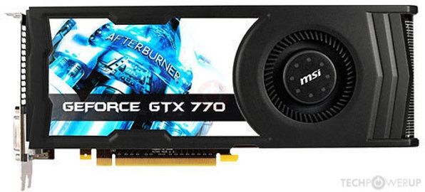 Vând placa video MSI Nvidia GTX 770