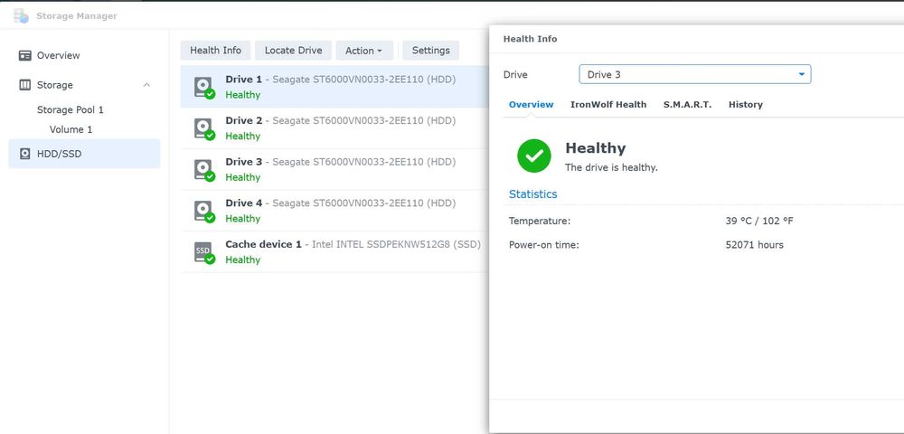 NAS Synology RS1619xs+ cu 24TB IronWolf + SSD cache