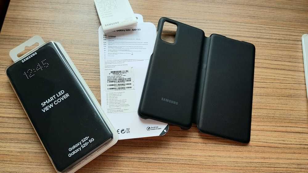 Husa LED VIEW Originala Samsung Galaxy S20+ PLUS Noua,ACTIVA Negru