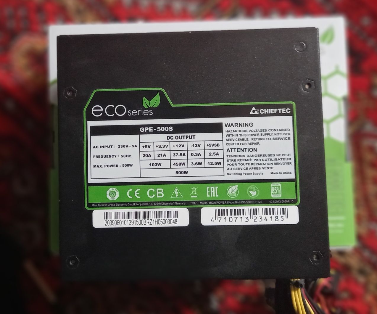 Блок питания Chieftec 500W