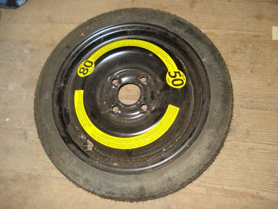 roata de rezerva mica slim 105 70 R14 opel polo dacia 4 prezoane