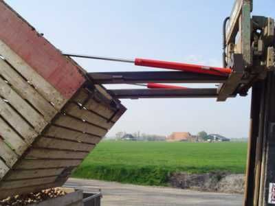 Răsturnător pentru containere cu înclinare frontală