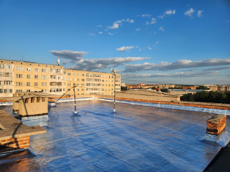 Гидроизоляция кровли материалом Ризолин (Arktik).