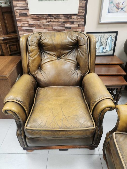 Фотьойл Честърфийлд Chesterfield цвят уиски. Намаление.