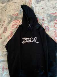 Dior x Peter Doig Embroidered Logo Hooded Sweatshirt 'Black'