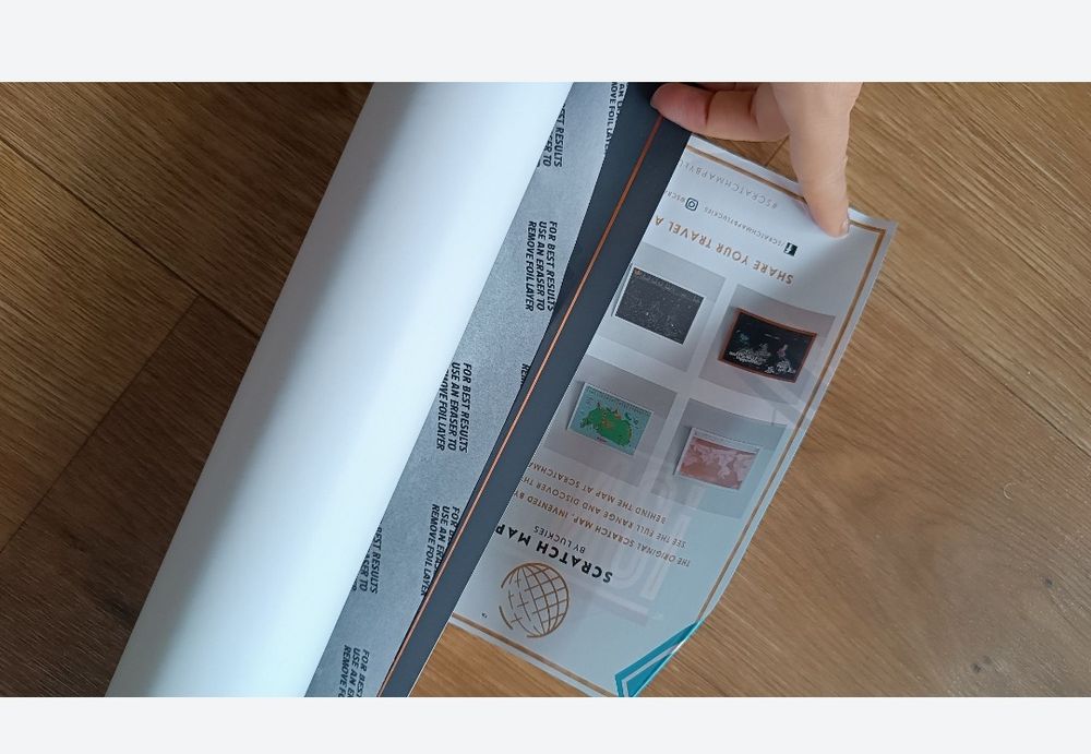 Скреч карта на света