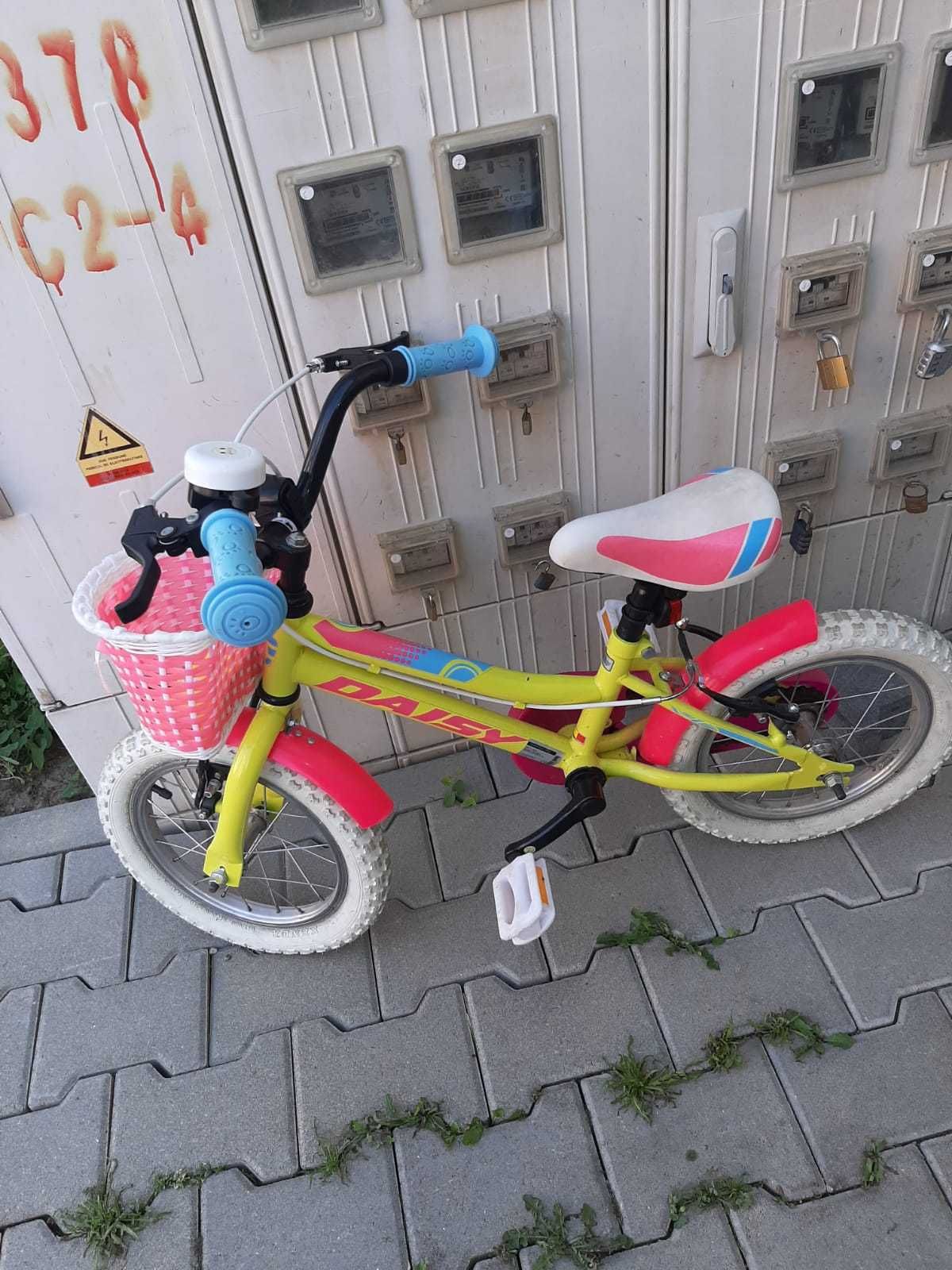 Bicicleta DHS ,14 inch,cu roti ajutatoare