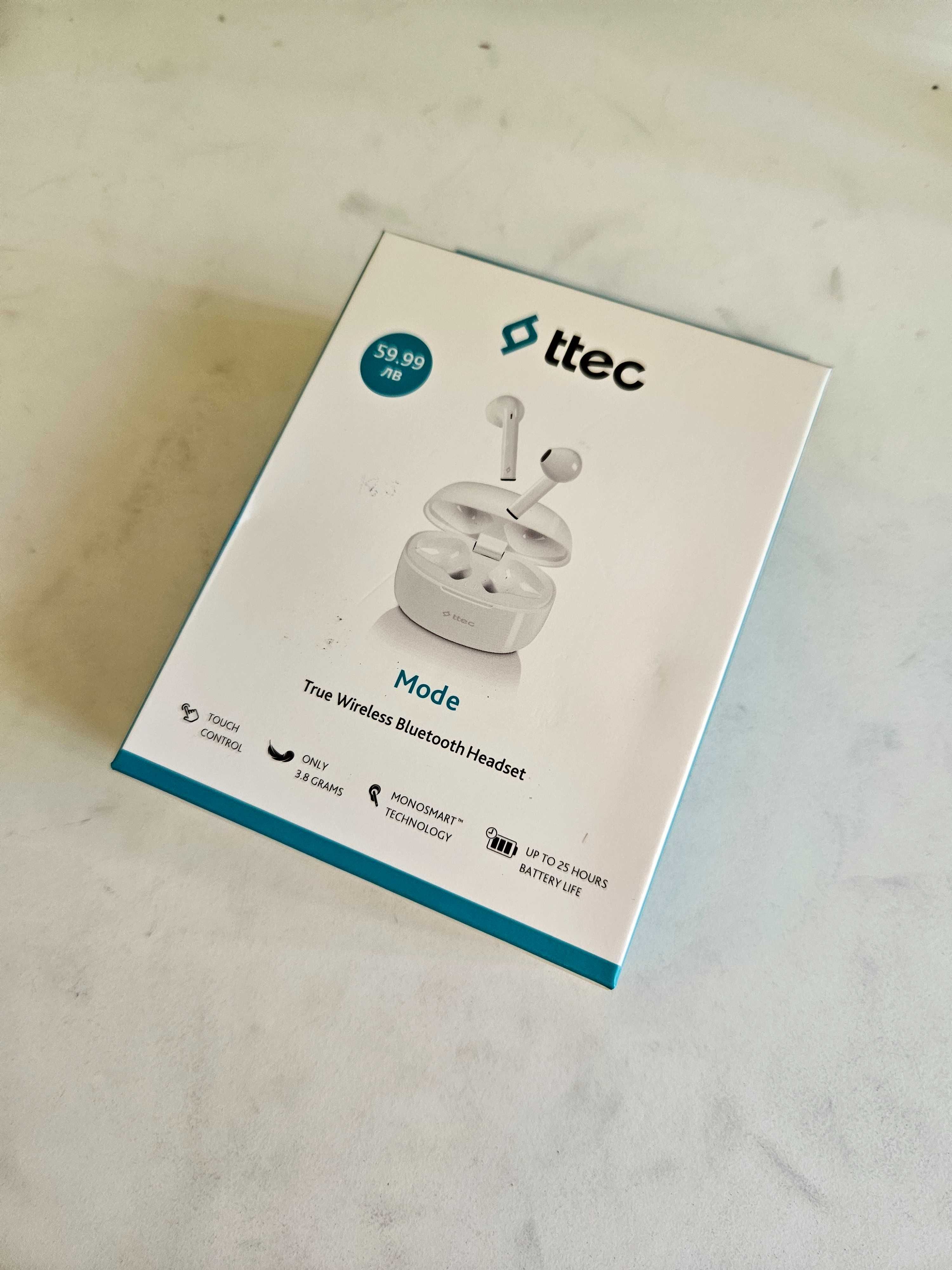 Безжични Wireless слушалки ttec