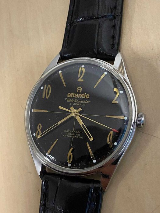 Ceas Atlantic mecanic Worldmaster 6300N 21 rubine