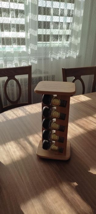 Щендер от дърво* Органайзер* Контейнер*Комплектен прибор за подправки*