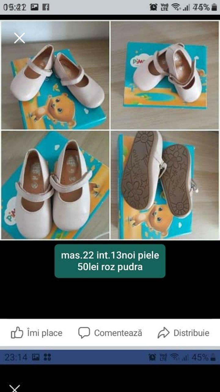 Pantofi bebeluse