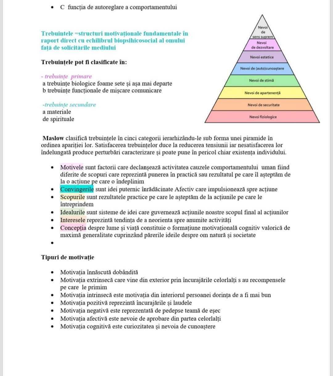 Materiale bacalaureat psihologie