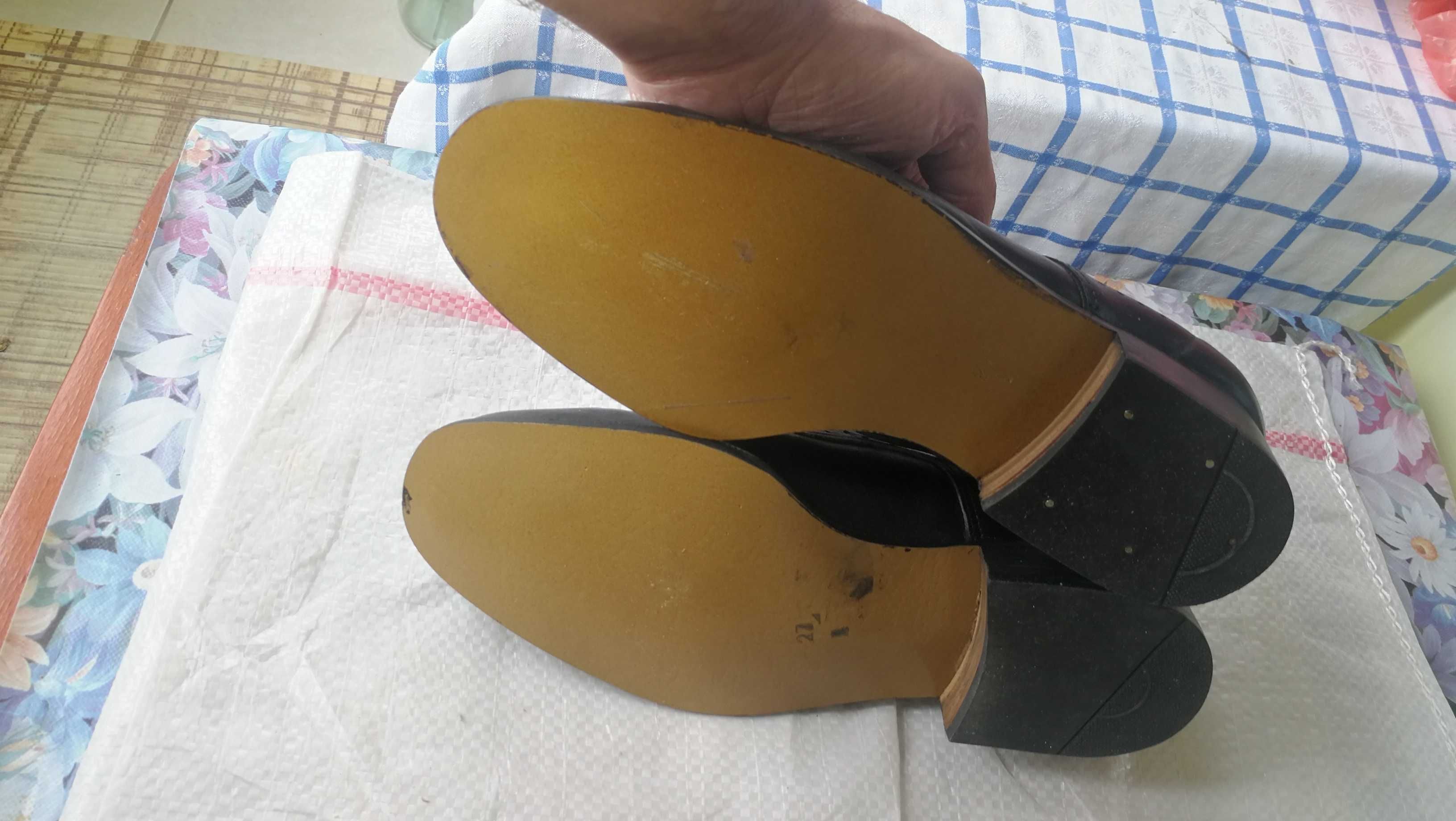 Pantofi militari de vara perforati, Ministerul de Interne, talpa piele