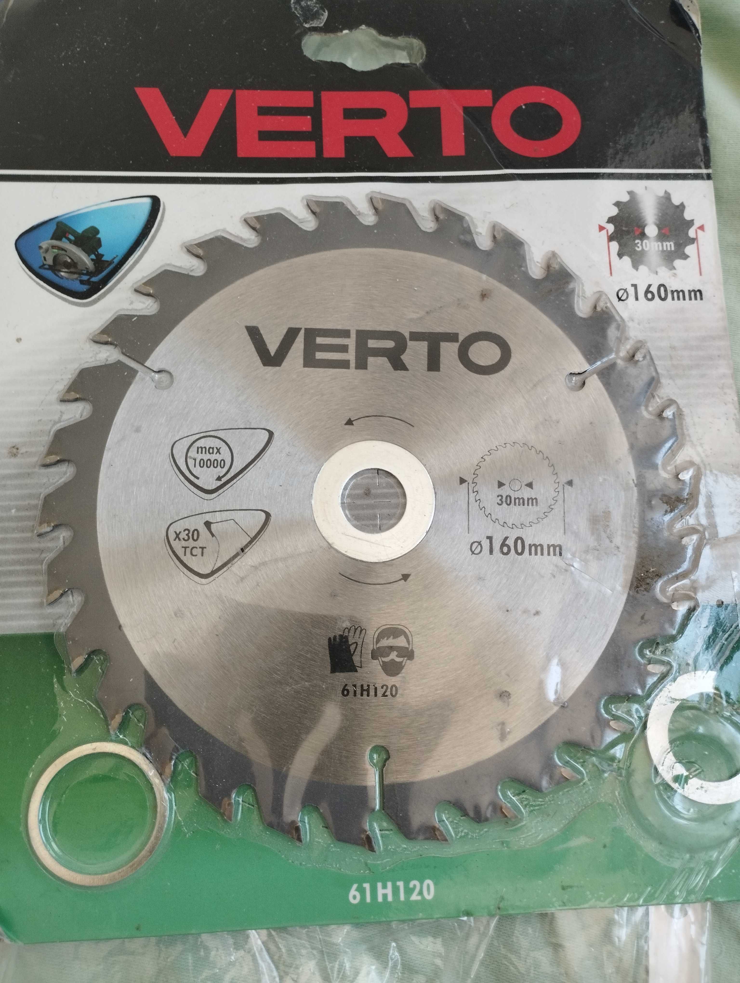 Диск за циркуляр Verto -160mm 12 лв.