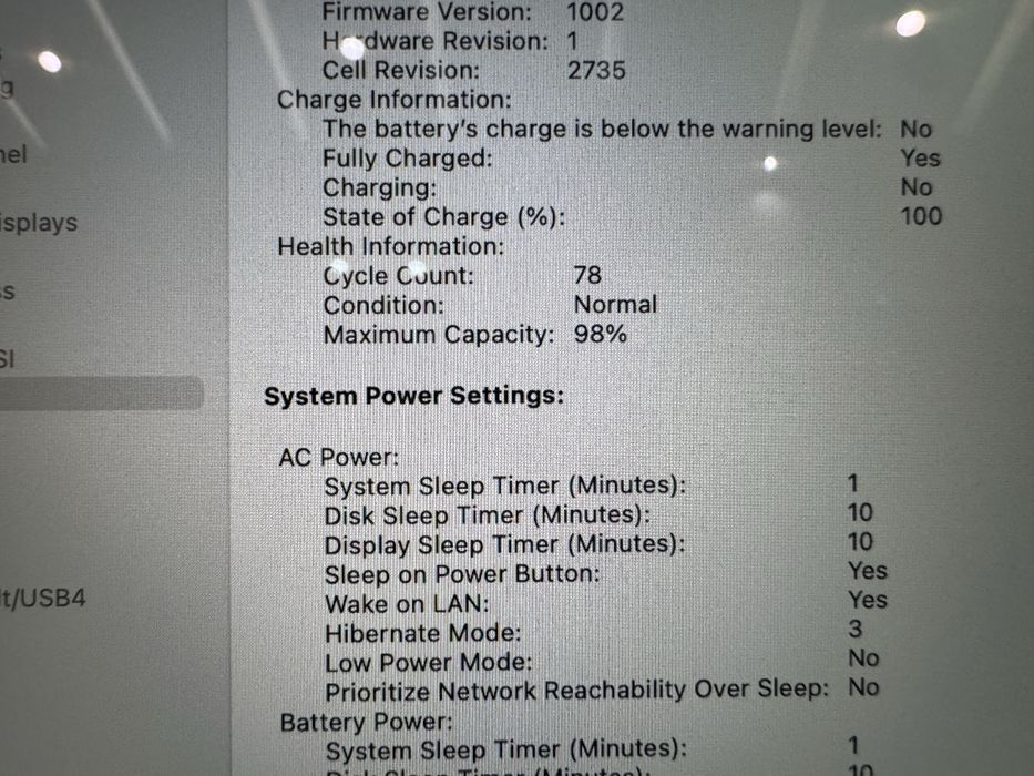 macbook air m1 98% yomkost