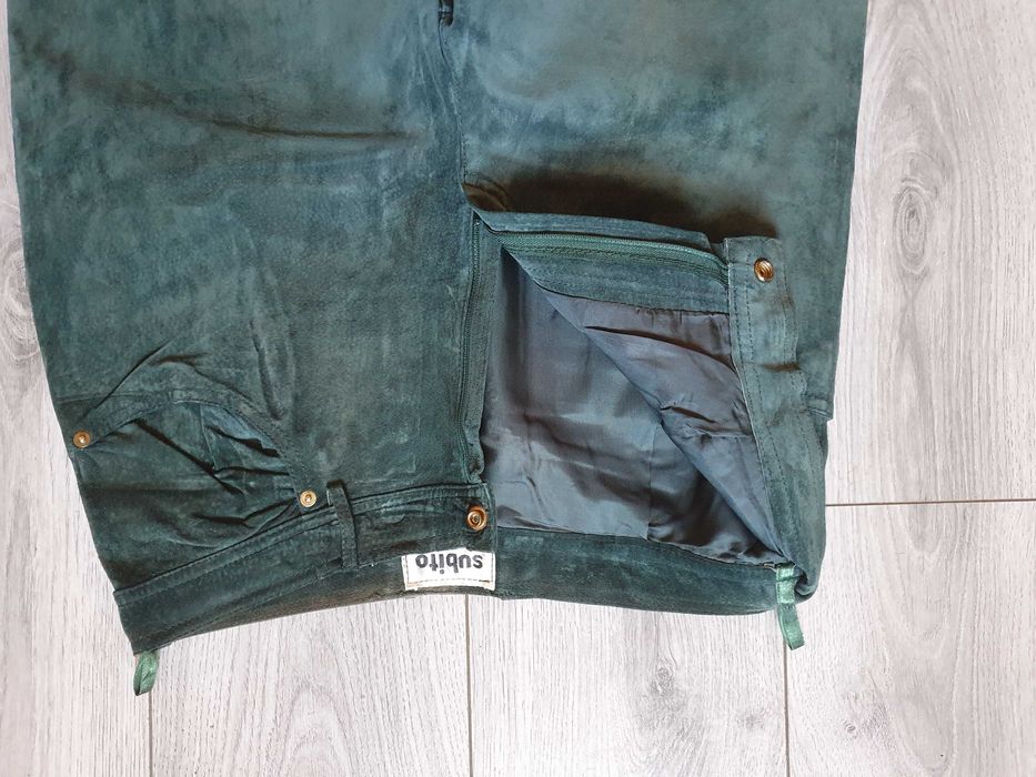 Pantaloni de piele SUBITO - Marimea 44 (Talie 83 cm)